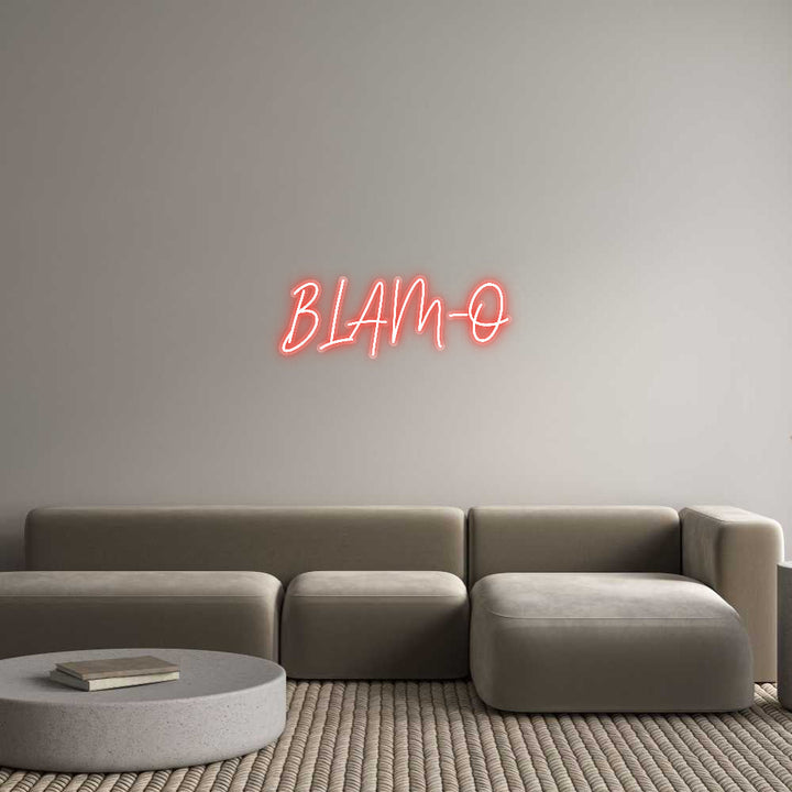 Customized Neon Sign: BLAM-O