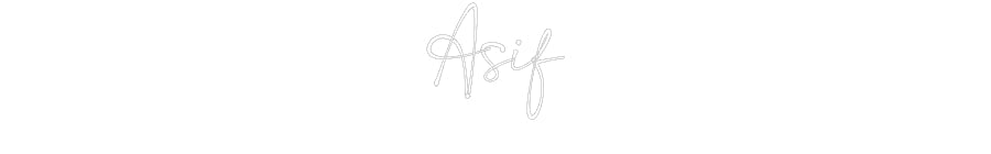 Customized Neon Sign: Asif