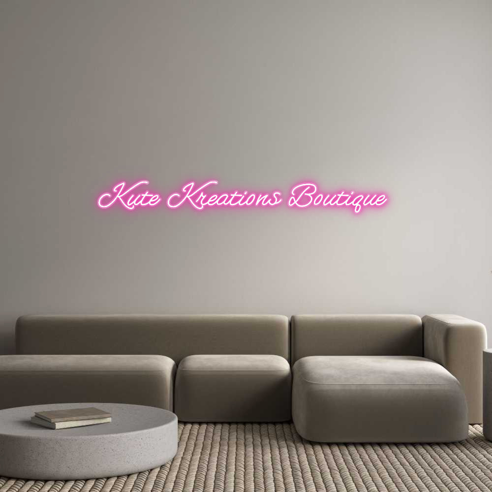 Customized Neon Sign: Kute Kreation...