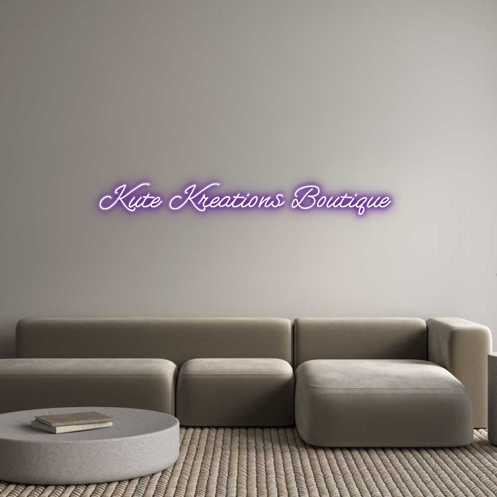Customized Neon Sign: Kute Kreation...