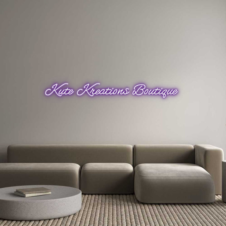 Customized Neon Sign: Kute Kreation...