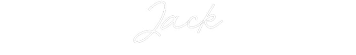Customized Neon Sign: Jack