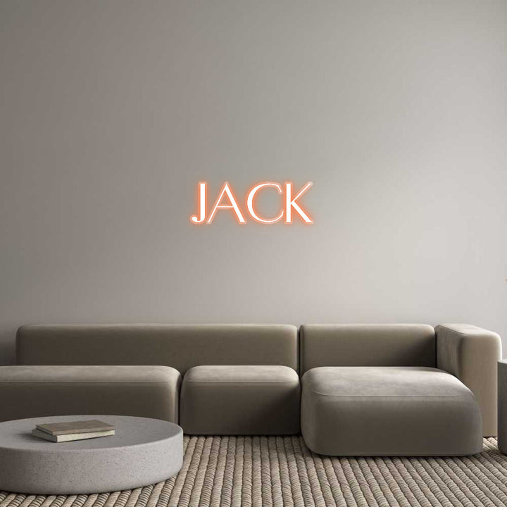 Customized Neon Sign: Jack
