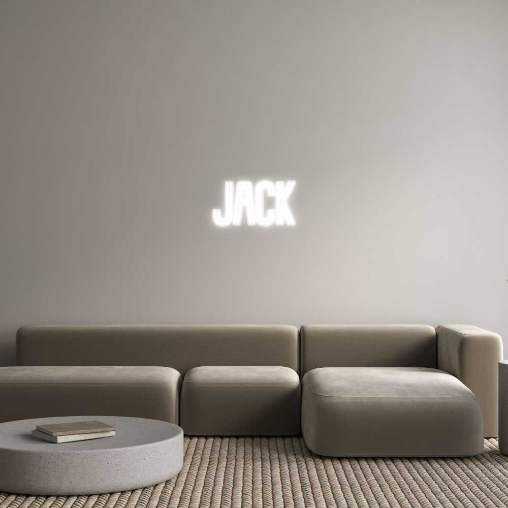 Customized Neon Sign: Jack