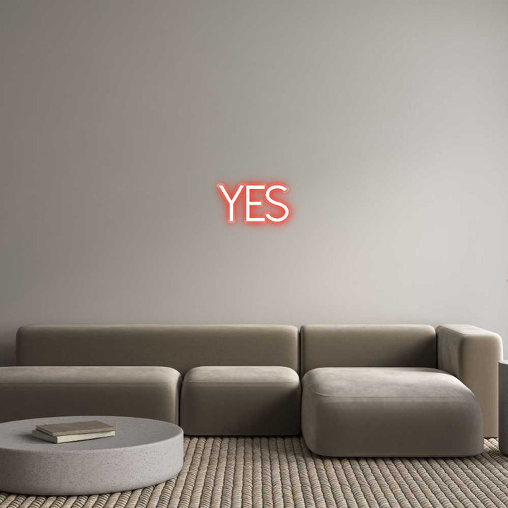 Customized Neon Sign: YES
