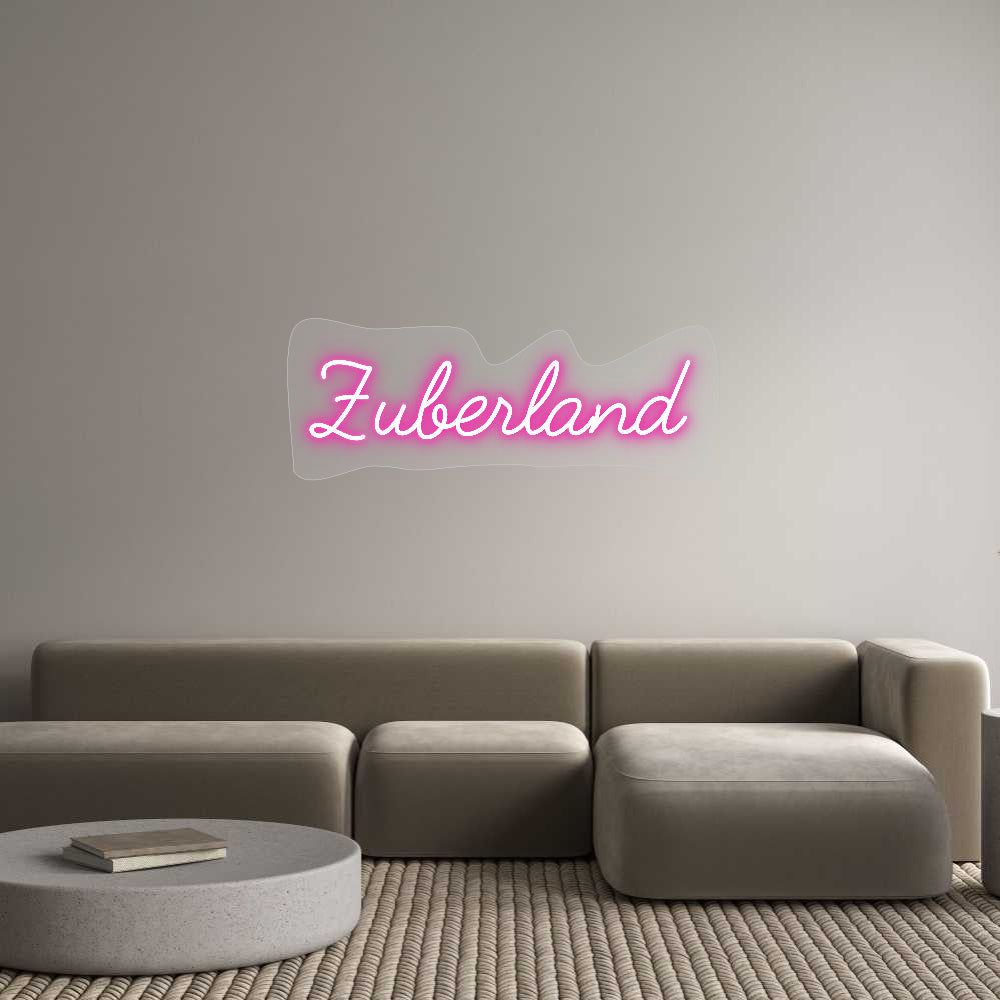 Customized Neon Sign: Zuberland