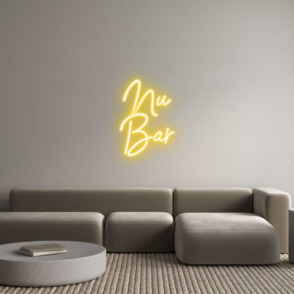 Customized Neon Sign: Nu
Bar