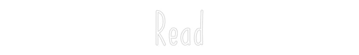 Customized Neon Sign: Read