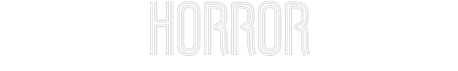 Customized Neon Sign: Horror