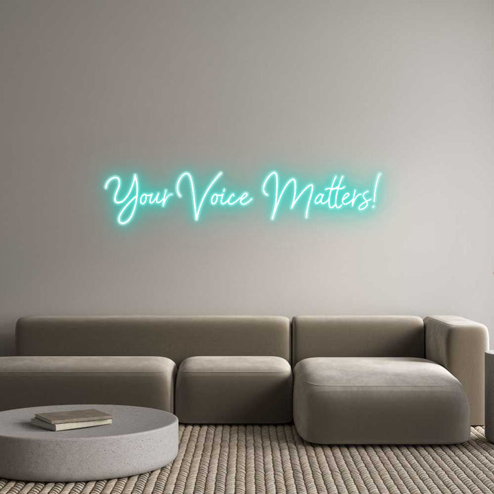 Customized Neon Sign: Your Voice Ma...