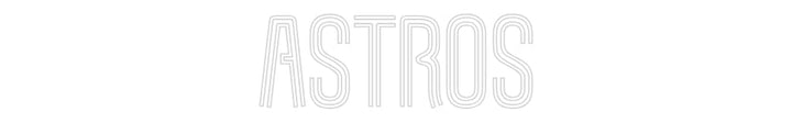 Customized Neon Sign: Astros