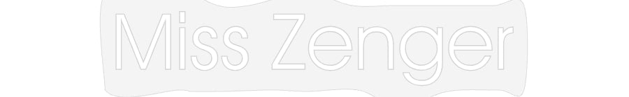 Customized Neon Sign: Miss Zenger