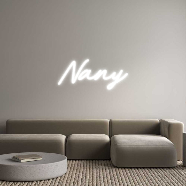Customized Neon Sign: Nany
