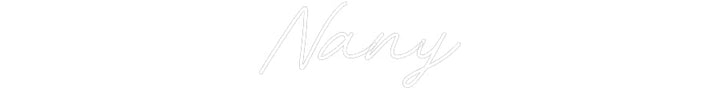 Customized Neon Sign: Nany