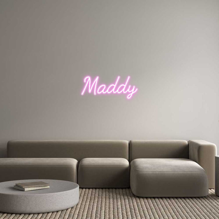 Customized Neon Sign: Maddy