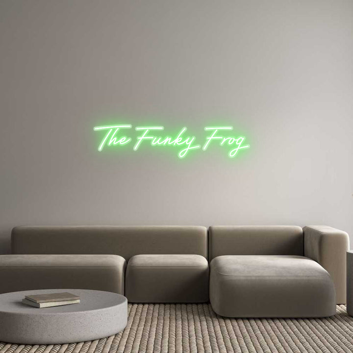 Customized Neon Sign: The Funky Frog