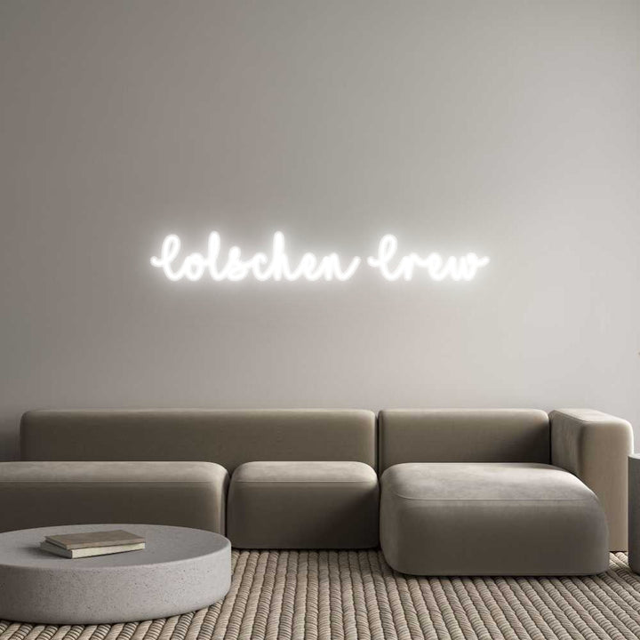 Customized Neon Sign: Colschen Crew