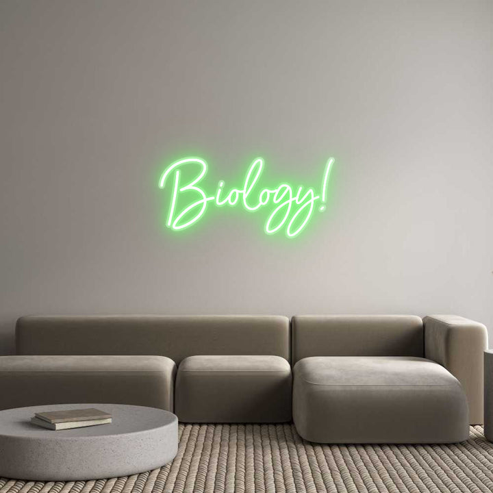 Customized Neon Sign: Biology!