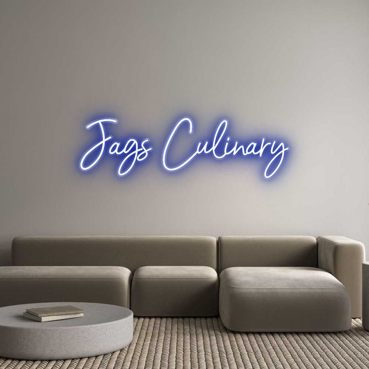 Customized Neon Sign: Jags Culinary