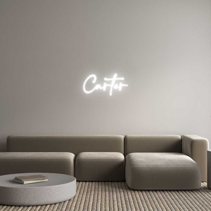 Customized Neon Sign: Carter