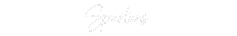 Customized Neon Sign: Spartans