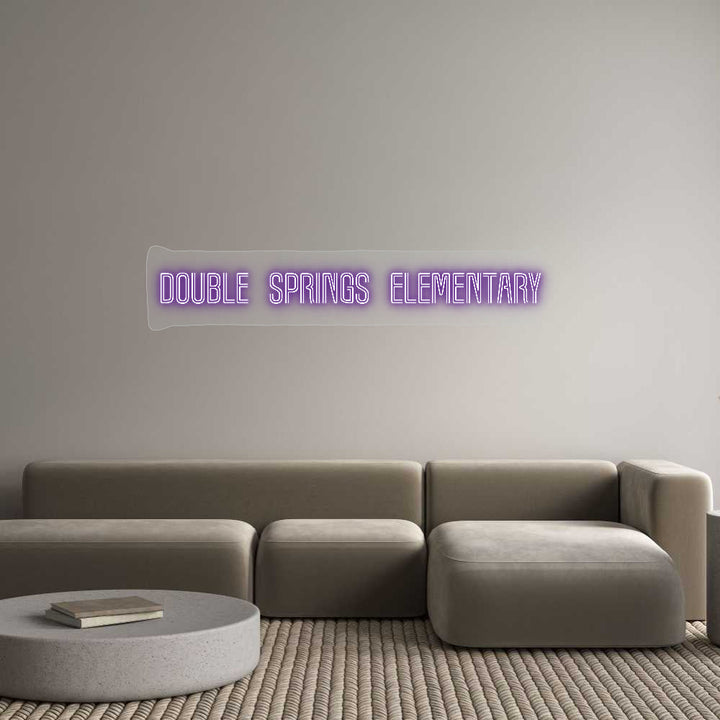 Customized Neon Sign: Double Spring...