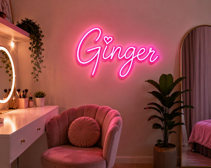 Custom Neon Sign For Ginger