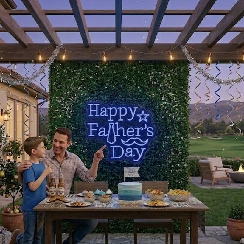 Father's Day LED Neon Wall Decor