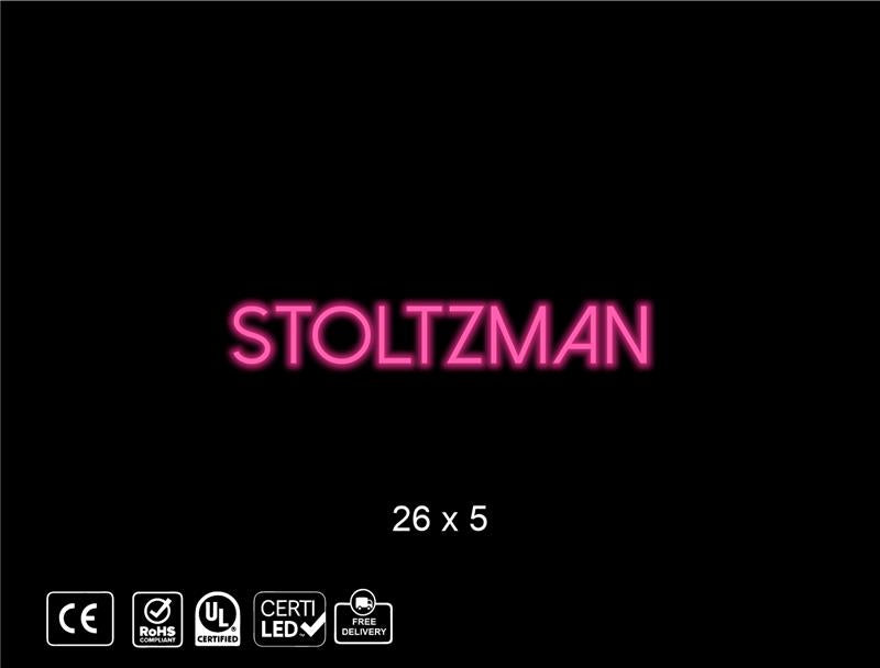Custom Neon sign for M. Stoltzman
