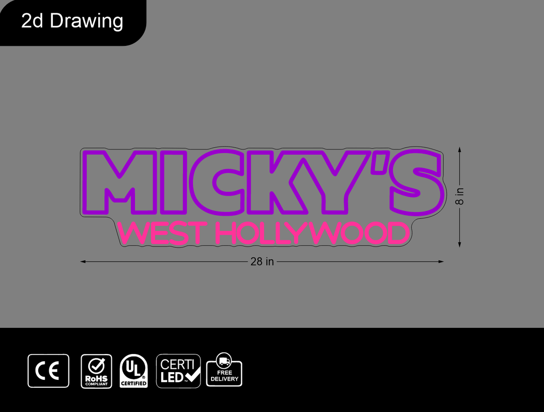 Custom Neon sign for Ruben Lopez