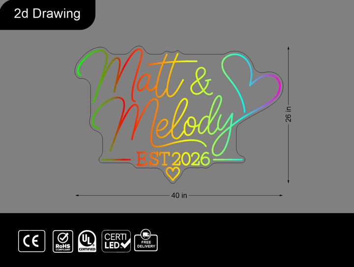 Custom Neon sign for Matt