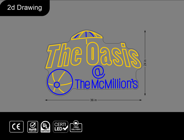Custom Neon sign for Dontae Lasharn McMillio