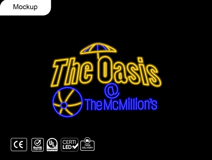 Custom Neon sign for Dontae Lasharn McMillio