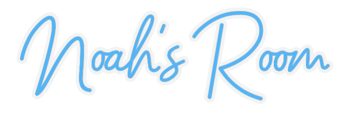 Custom Neon: Noah’s Room
