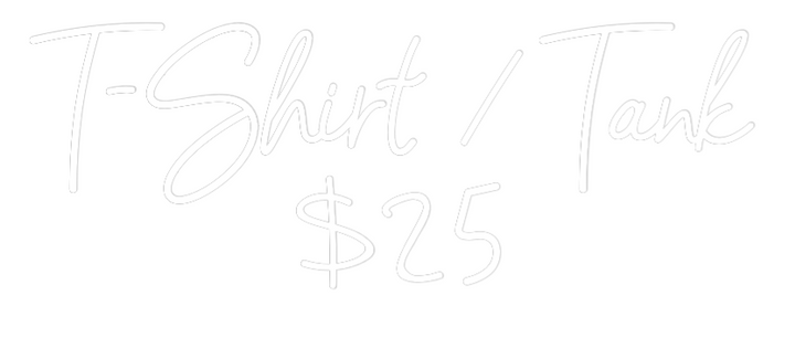 Custom Neon: T-Shirt / Tan...