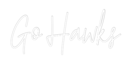 Custom Neon: Go Hawks