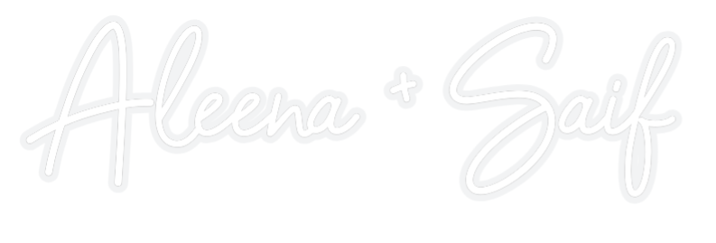 Custom Neon: Aleena + Saif