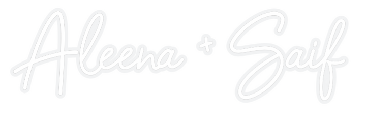 Custom Neon: Aleena + Saif