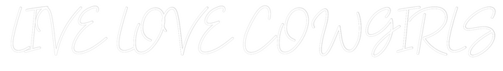 Custom Neon: LIVE LOVE COW...