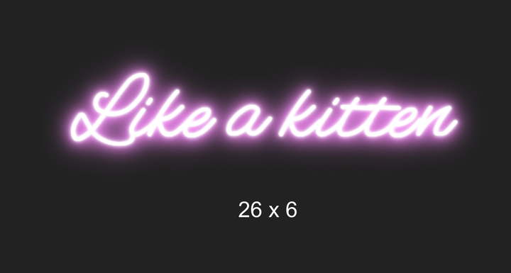 Custom neon sign for Blanca