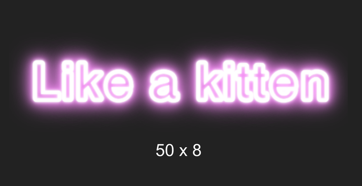 Custom neon sign for Blanca