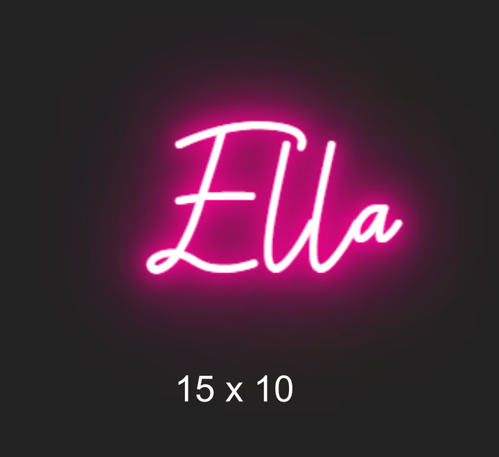 Custom neon sign for Ella