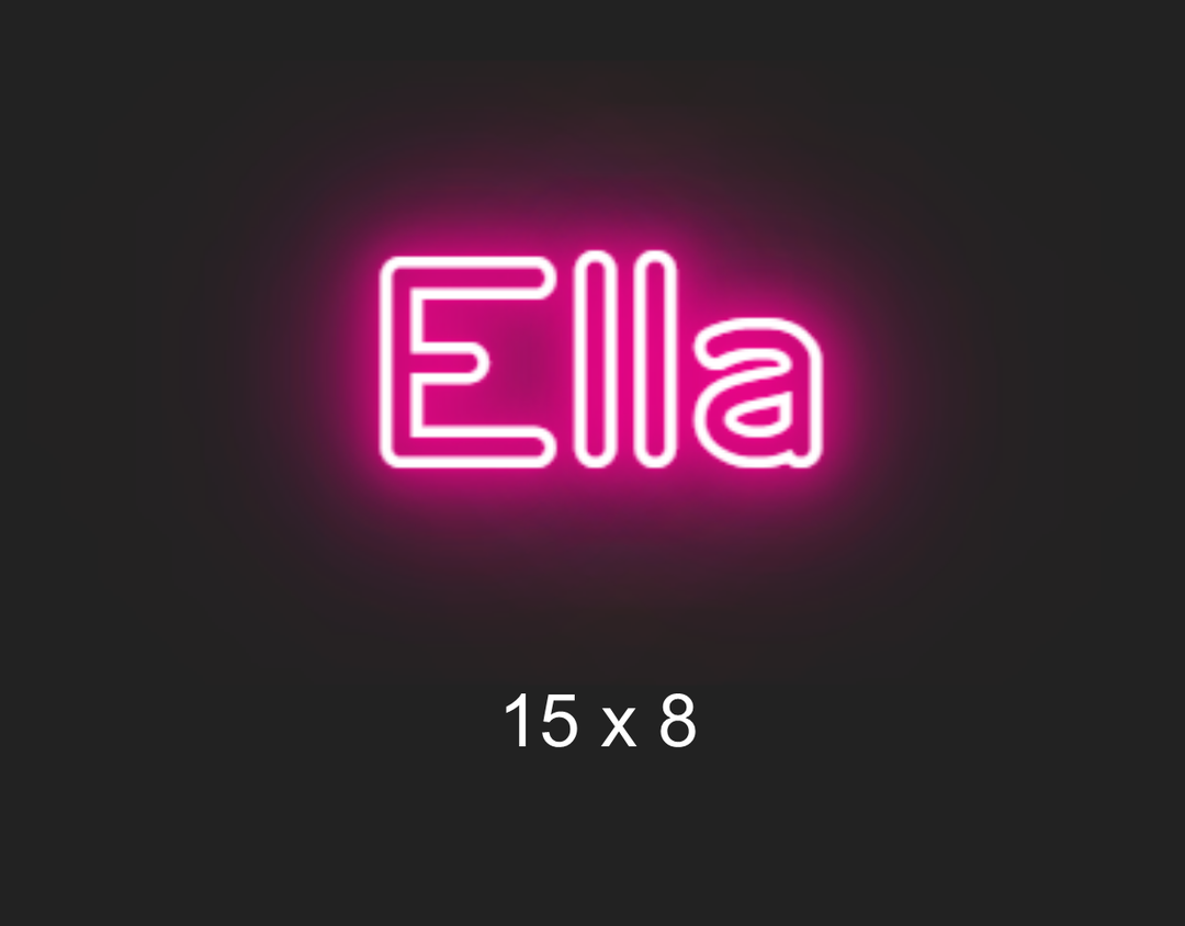 Custom neon sign for Ella