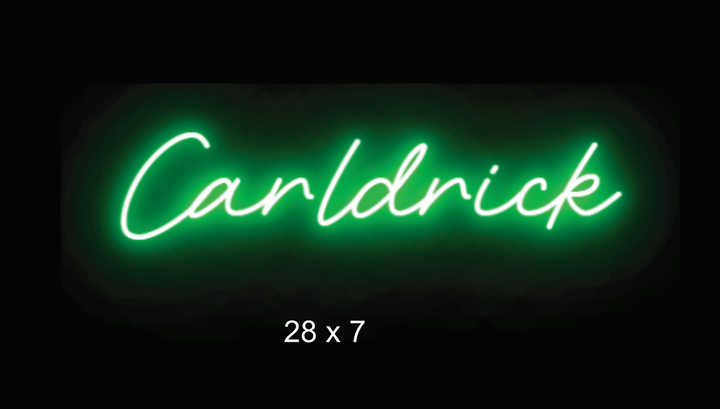 Custom neon sign for Carldrick