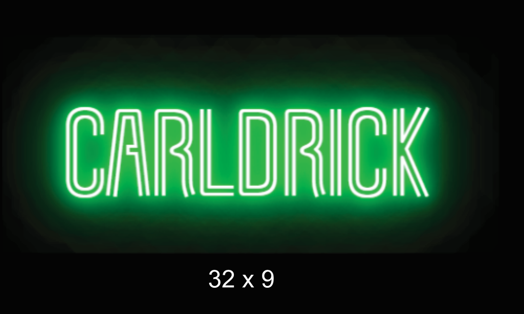 Custom neon sign for Carldrick