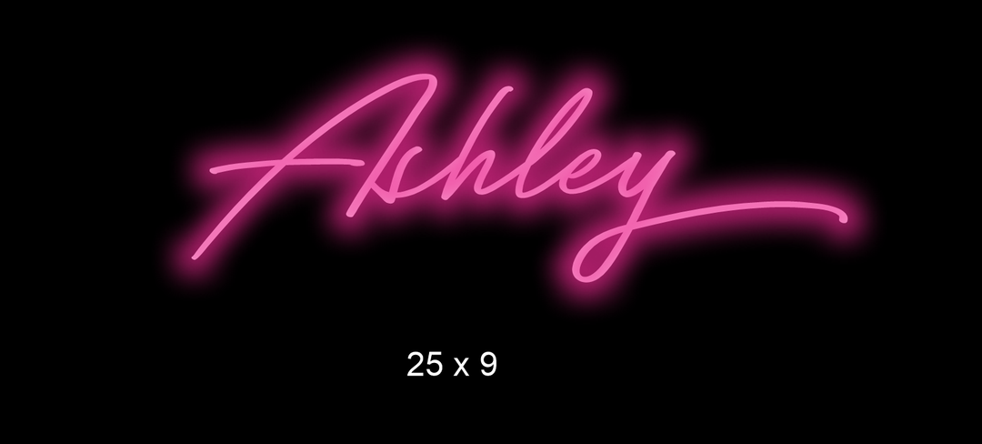 Custom neon sign for Ashley