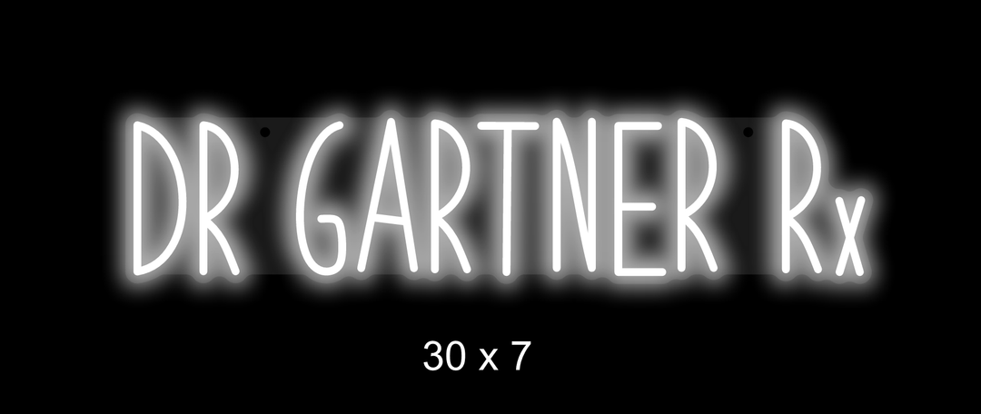 Updated neon sign for DR GARTNER Rx