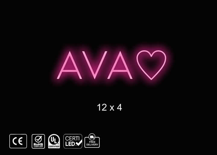 custom neon sign for Angela