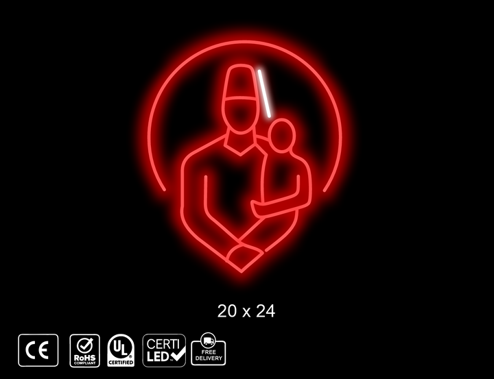 Custom neon sign for Matthew McLaughlin