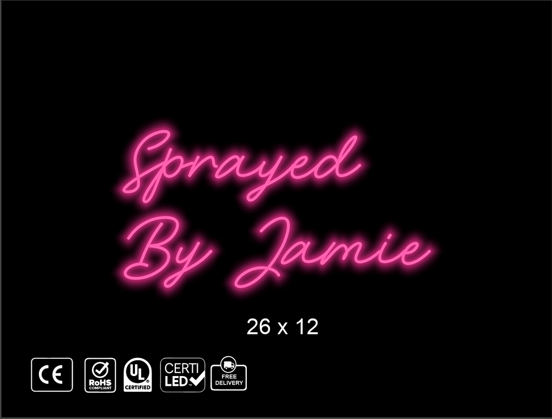 Custom Neon sign for James Bullock